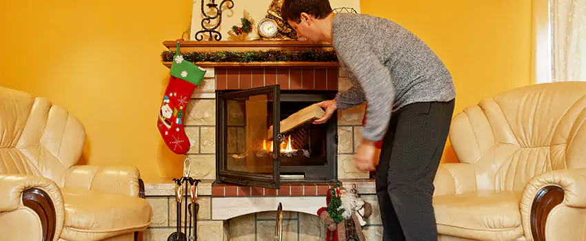 Rusted Metal Fireplace Restoration in Point Pleasant, New Jersey